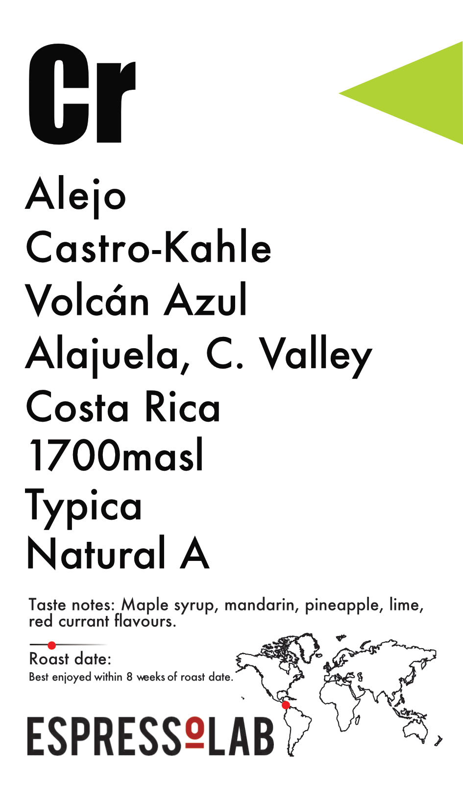 COSTA RICA, Alejo Castro Khale, Volcán Azul, Valle Centrale